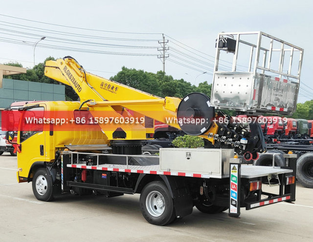 ISUZU KV100 Bucket Aerial Work Platform Truck 28 meters