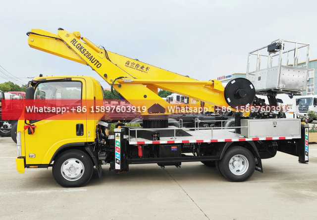 ISUZU KV100 Bucket Aerial Work Platform Truck 28 meters