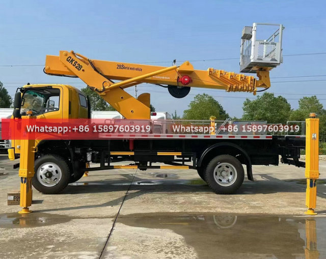 All Wheel Drive 4WD ISUZU Man lifter ISUZU Truck Mounted Aerial Work Platform