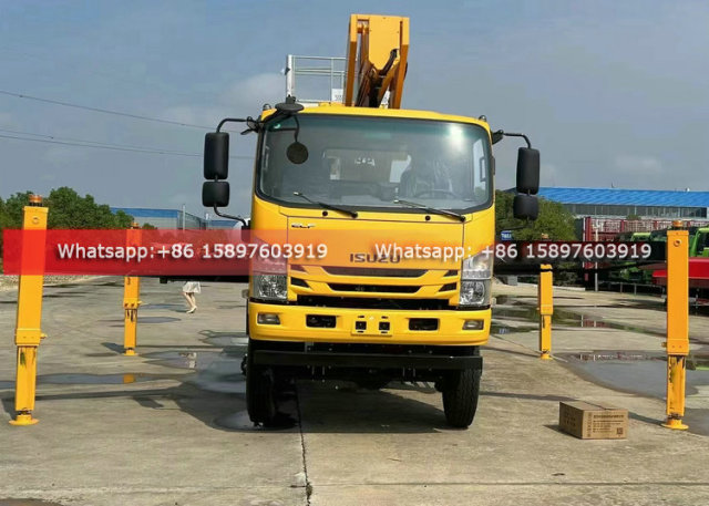 All Wheel Drive 4WD ISUZU Man lifter ISUZU Truck Mounted Aerial Work Platform