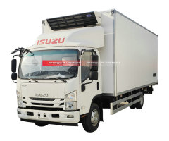 ISUZU KV100 Freezer Truck 5.3 m Cold Van Body Truck With Carrier Refrigerator Units