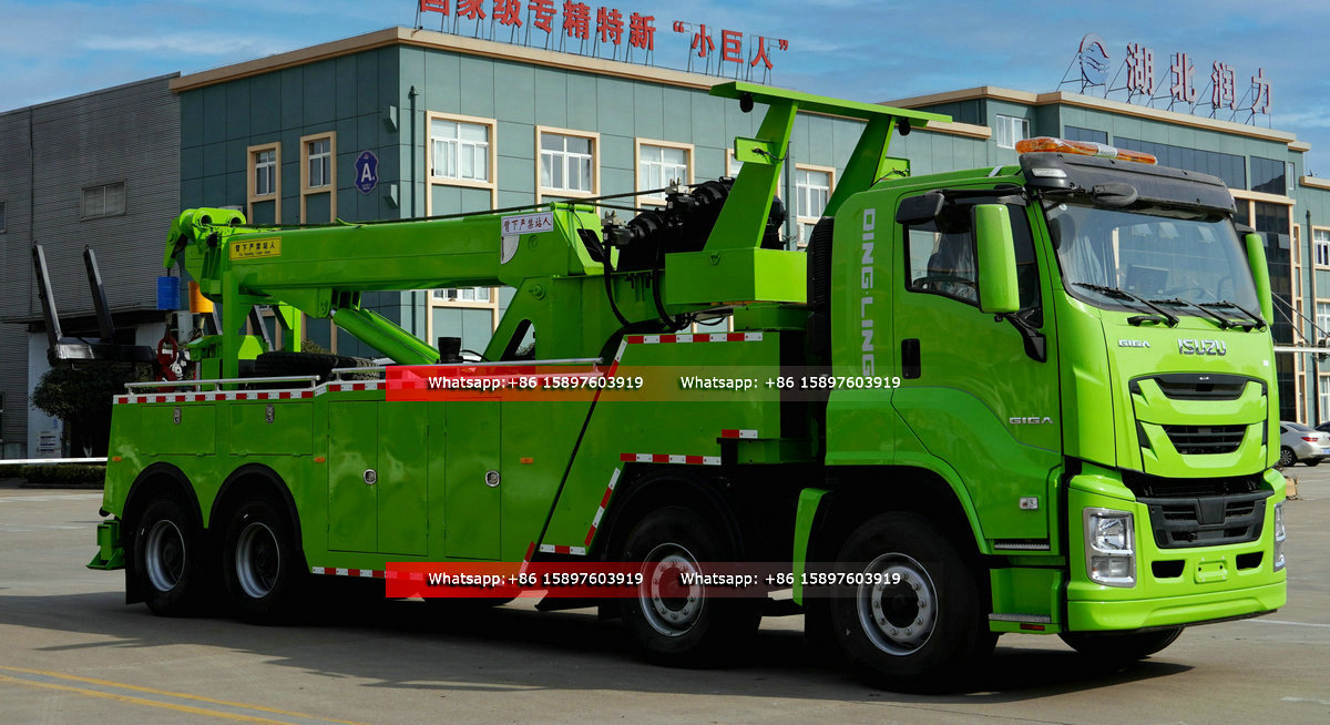Heavy Duty 8x4 ISUZU GIGA 40T 360 Degree Wrecker Truck