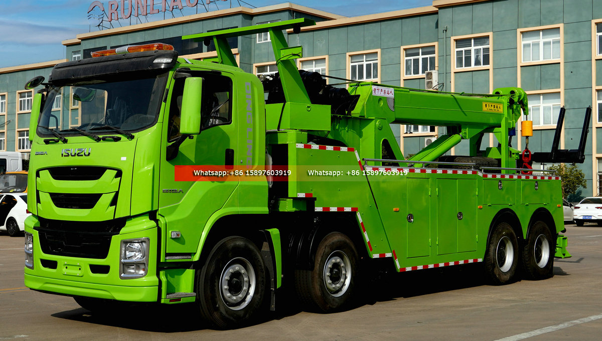 Heavy Duty 8x4 ISUZU GIGA 40T 360 Degree Wrecker Truck