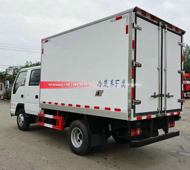 Small ISUZU Double Cabin Refrigerated Truck 98HP 120HP