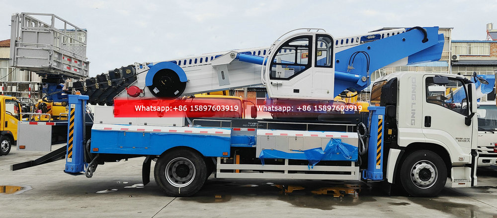 6Wheels ISUZU GIGA 4X 205HP High Altitude Operation Truck 45m Telescopic Booms
