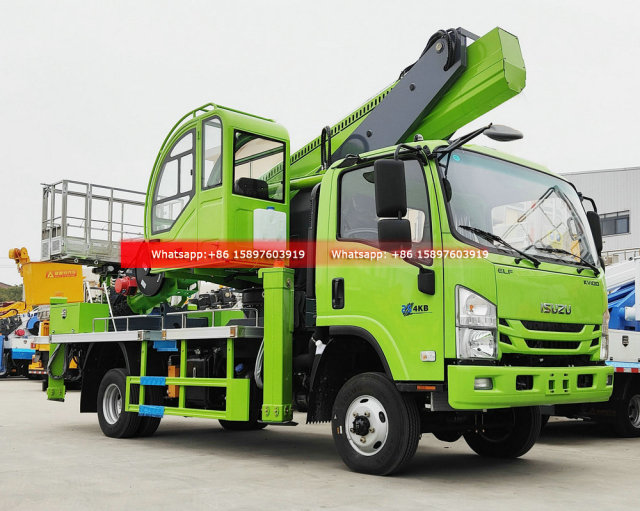 All Wheel Drive 4x4 ISUZU KV100 Aerial Working Truck 34m Manlift Truck