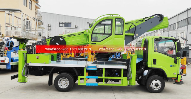 All Wheel Drive 4x4 ISUZU KV100 Aerial Working Truck 34m Manlift Truck