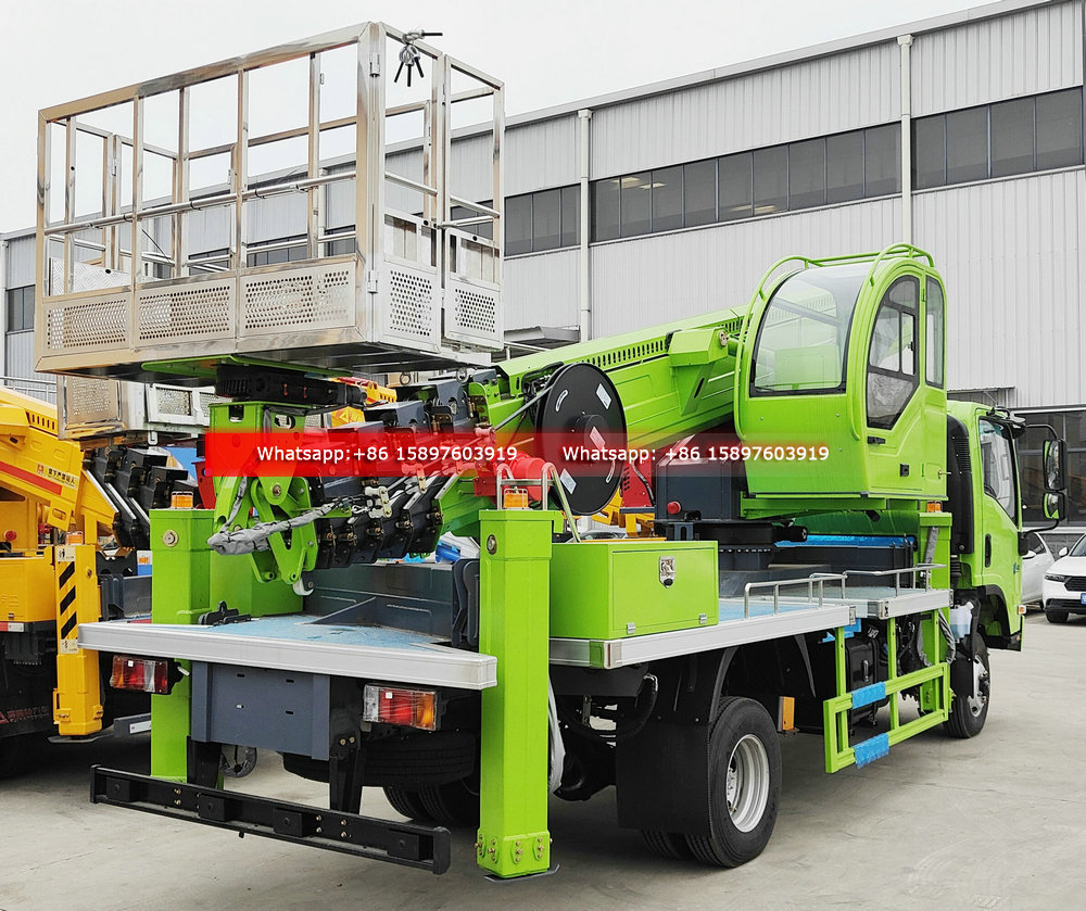 All Wheel Drive 4x4 ISUZU KV100 Aerial Working Truck 34m Manlift Truck