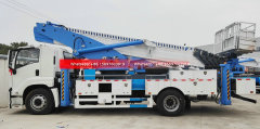 6Wheels ISUZU GIGA 4X 205HP High Altitude Operation Truck 45m Telescopic Booms