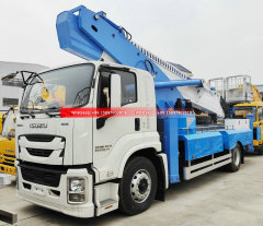 6Wheels ISUZU GIGA 4X 205HP High Altitude Operation Truck 45m Telescopic Booms