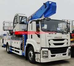 6Wheels ISUZU GIGA 4X 205HP High Altitude Operation Truck 45m Telescopic Booms
