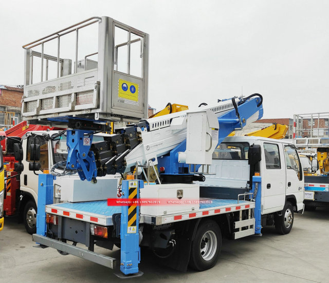 17m to 33m ISUZU Double Cabin 4KB 100P Aerial Working Truck