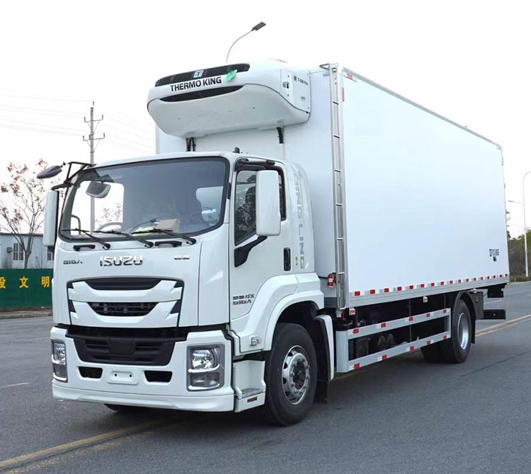 6Wheels Brand New ISUZU GIGA 4X 205HP Refrigerated Truck 45m3 Cooling Room 7.6m With Thermo King Cooling Unit