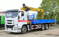 10Wheels ISUZU GIGA Truck Mounted With 12 Tons Crane XCMG SQS300