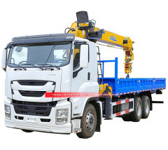 10Wheels ISUZU GIGA Truck Mounted With 12 Tons Crane XCMG SQS300