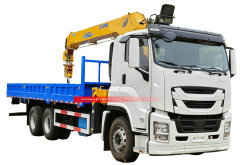 10Wheels ISUZU GIGA Truck Mounted With 12 Tons Crane XCMG SQS300