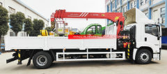 4x2 ISUZU GIGA 4X Cargo Lorry Truck With Sany Palfinger Crane SPS16000 Crane 7 Tons Loading capacity