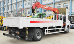 4x2 ISUZU GIGA 4X Cargo Lorry Truck With Sany Palfinger Crane SPS16000 Crane 7 Tons Loading capacity