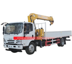 190HP ISUZU Truck Mounted With Crane 5Tons XCMG SQS125-4
