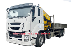 10 Wheels ISUZU GIGA Truck With Crane XCMG SQZ330 16Tons Folded Boom Crane