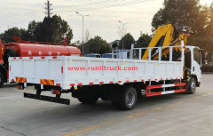 190HP ISUZU ELF Truck Mounted Crane SQZ132 6.3T Folading Boom Crane