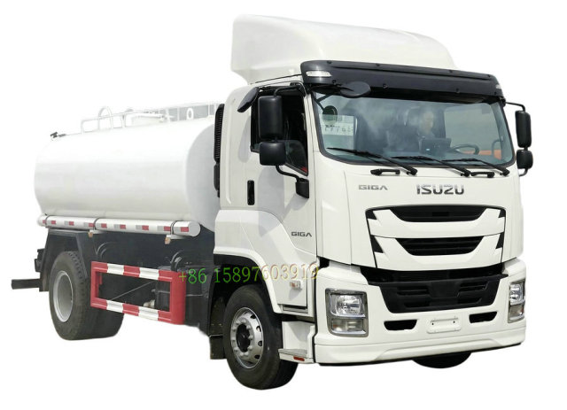 ISUZU GIGA FTR FVR 240HP SS304 Stainless Steel Potable Fresh Water Carrier Truck, 10000L–15000L Drinking Water Delivery Tanker