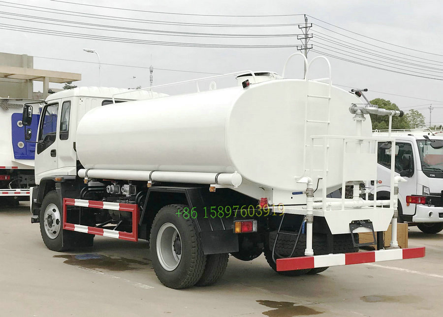 ISUZU GIGA FTR FVR 240HP SS304 Stainless Steel Potable Fresh Water Carrier Truck, 10000L–15000L Drinking Water Delivery Tanker