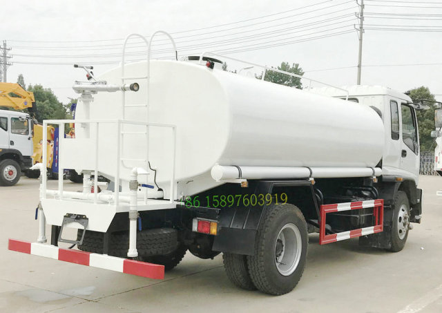 ISUZU GIGA FTR FVR 240HP SS304 Stainless Steel Potable Fresh Water Carrier Truck, 10000L–15000L Drinking Water Delivery Tanker
