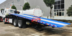 10Wheels 350HP ISUZU GIGA FVZ Towing Truck 15Tons Loading Flatbed Wrecker 8.5Meters
