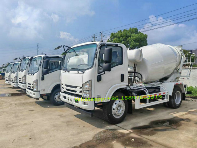 ISUZU 700P 3cbm Concrete Mixer Truck | Small Cement Mixer Lorry