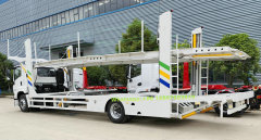 205HP ISUZU FTR SUV Car Carrier,Hydraulic Lifting Double Deck Car Hauler 5 units Car Carrier Vehicle Transport Truck