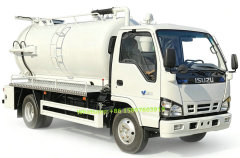 ISUZU NKR 4KB Vacuum Sewage Suction Truck 4000Liters Dirty Water Toilet Sewer Truck