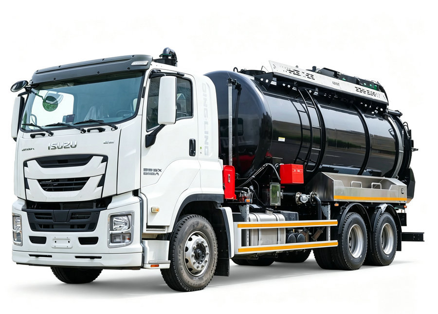 Brand New 6Wheels ISUZU GIGA FVR Combine Vacuum Jetting Truck 12000Liters 13000Liters High Pressure Cleaning and Vacuum Sewage Suction Truck