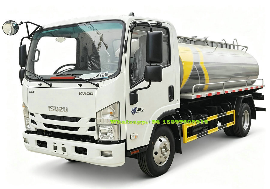 ISUZU KV100 Vacuum Sewage Suction Truck | 4KB1 Engine Fecal Sludge Tanker