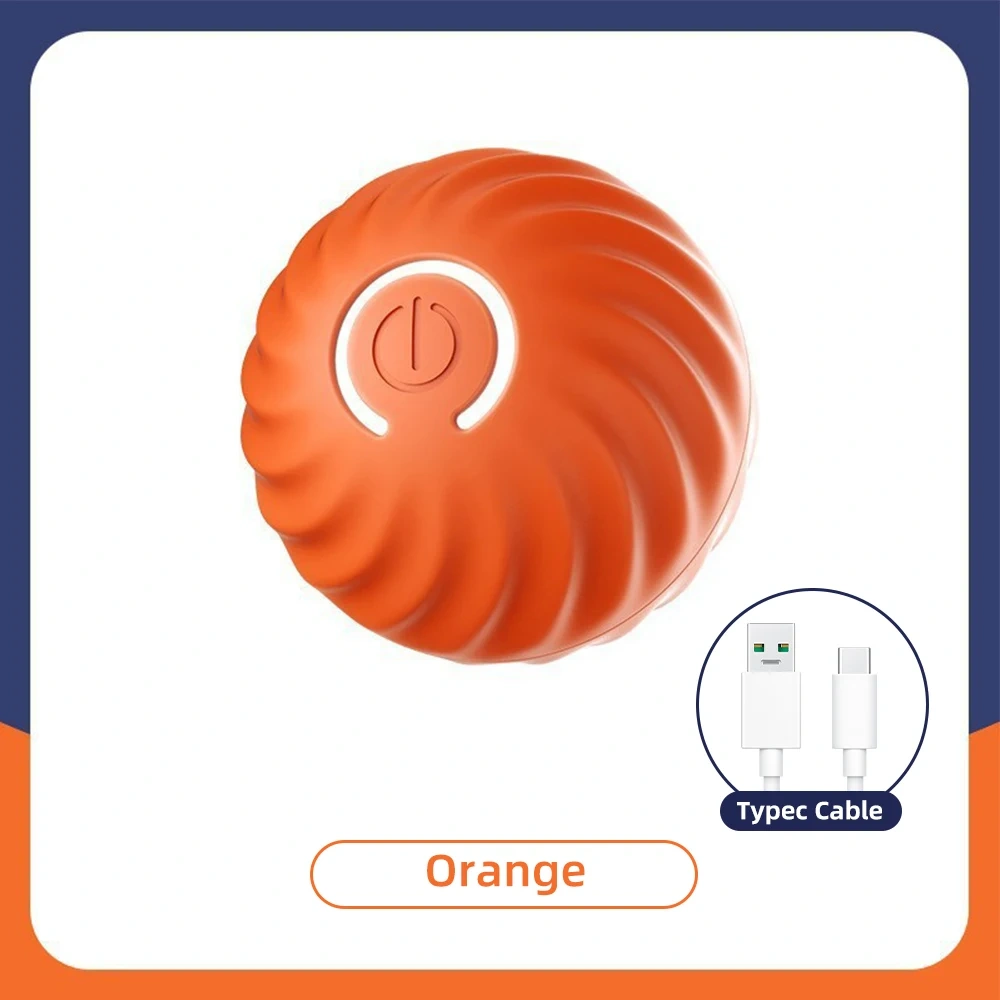 Smart Dog Toys Intelligent Gravity Jump Ball Rechargeable Bite-Resistant Rolling Ball Cat And Dog Chase Interactive Pet Toys