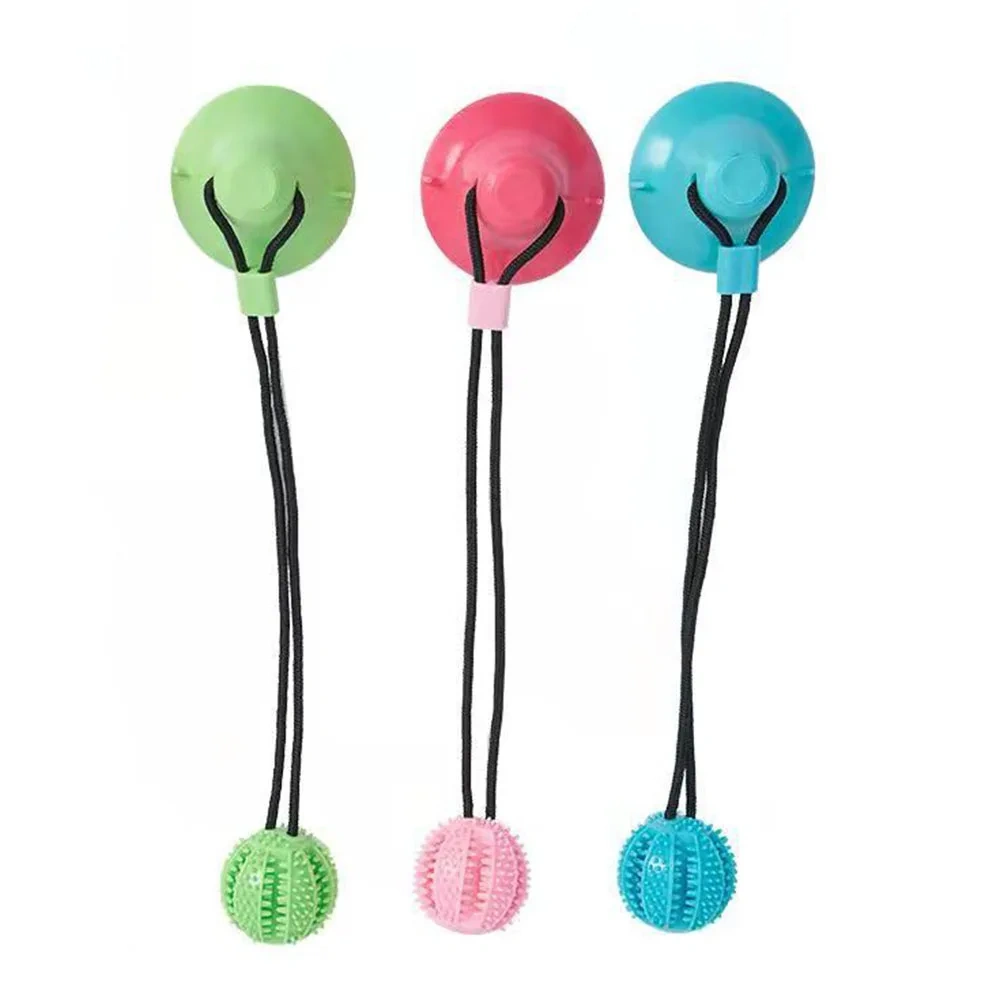 Suction Cup Dog Pull Toy Puppy Toy for Food Distribution Tooth Cleaning Dog Rope Toys for Aggressive Chewers Tug of War Dog Toy
