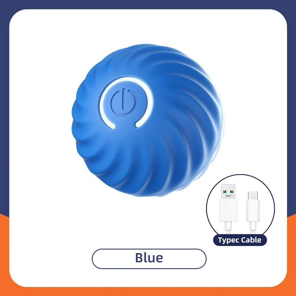 Smart Dog Toys Intelligent Gravity Jump Ball Rechargeable Bite-Resistant Rolling Ball Cat And Dog Chase Interactive Pet Toys