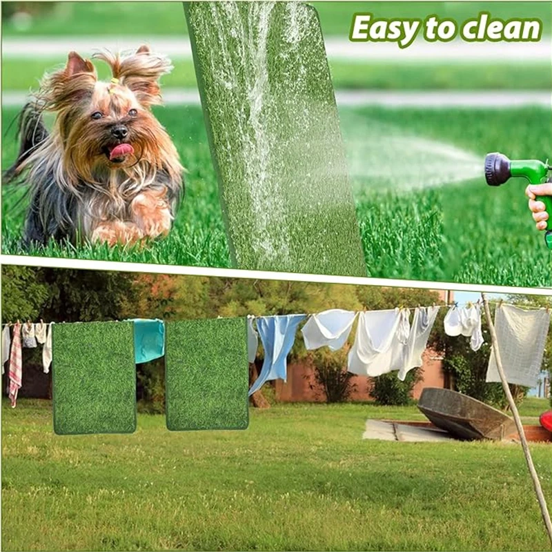 Large Pet Dog Poop Toilet Mat Indoor Outdoor Restroom Training Grass Potty Pad Loo Pee Potty Traies Pad Pets Accessories 3 Sizes