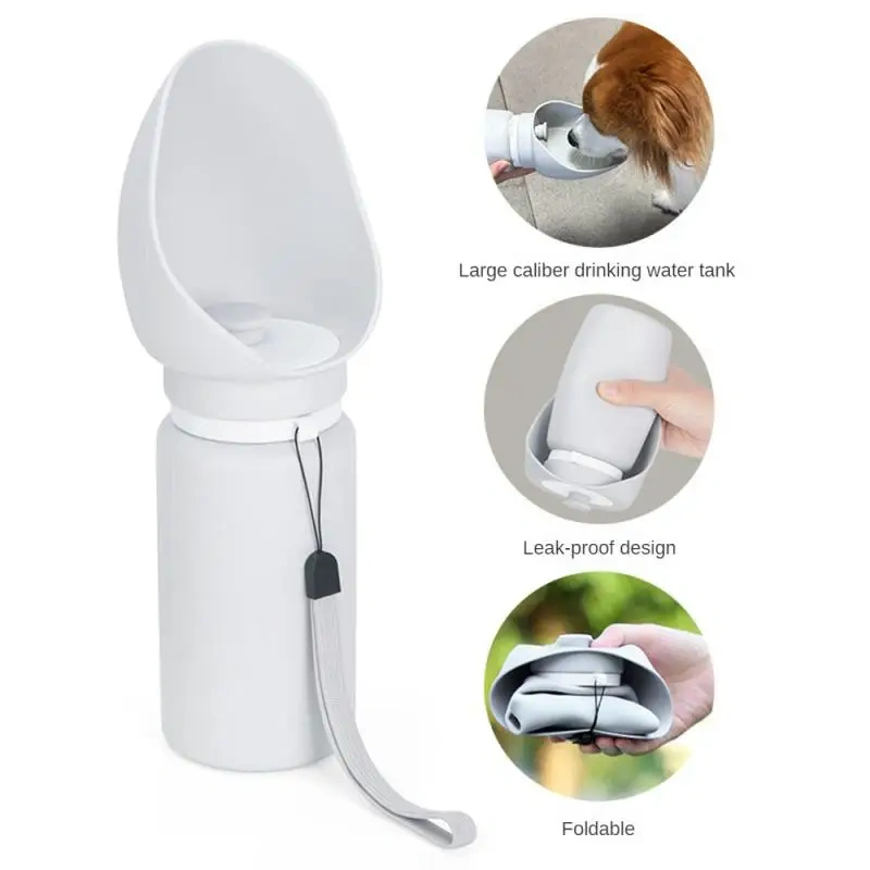 350/550/750ml Folding Pet Outdoor Walking Mug Portable Travel Water Bottle Puppy Cats Dogs Drinking Water Dispenser Cup Supplies