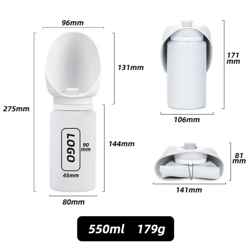 350/550/750ml Folding Pet Outdoor Walking Mug Portable Travel Water Bottle Puppy Cats Dogs Drinking Water Dispenser Cup Supplies