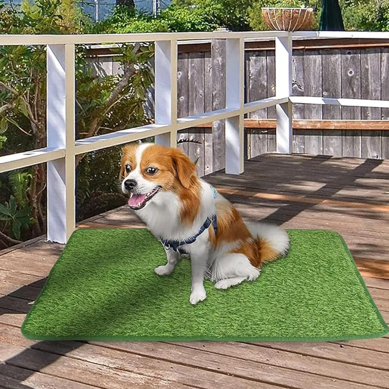 Large Pet Dog Poop Toilet Mat Indoor Outdoor Restroom Training Grass Potty Pad Loo Pee Potty Traies Pad Pets Accessories 3 Sizes