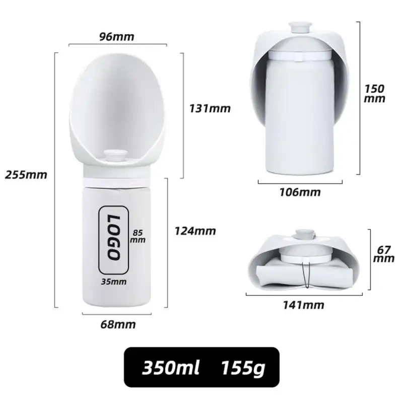 350/550/750ml Folding Pet Outdoor Walking Mug Portable Travel Water Bottle Puppy Cats Dogs Drinking Water Dispenser Cup Supplies