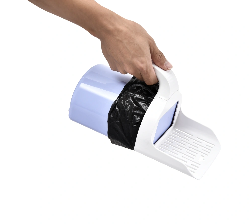 Petstar New 2 in 1 Pet Cleaning Tools Detachable Deep Cat Shovel Cat Litter Sifter Scoop System with Extra Waste Bags