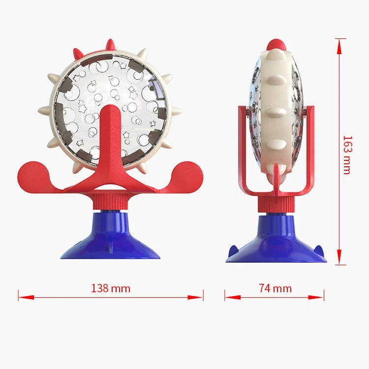 Rarewe Pet Product Cat Dog Food Leak Turntable Toys Ferris Wheel Slowly Food Feeder Toys Interactive Training Toys for Cats Dogs
