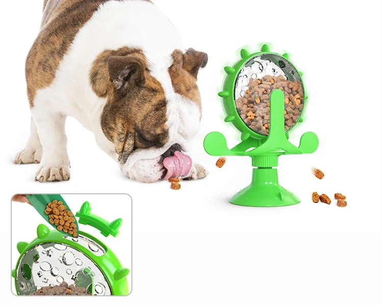 Rarewe Pet Product Cat Dog Food Leak Turntable Toys Ferris Wheel Slowly Food Feeder Toys Interactive Training Toys for Cats Dogs