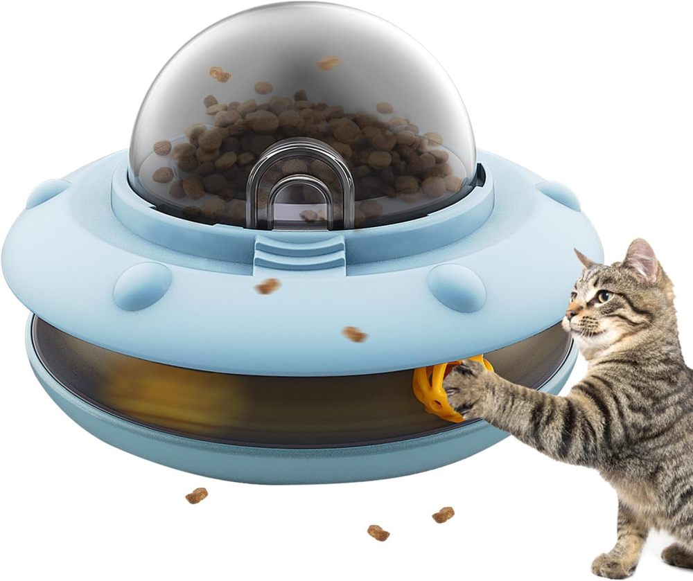 Cat Interactive Treat Dispenser Toy, Food Puzzle Slow Feeder