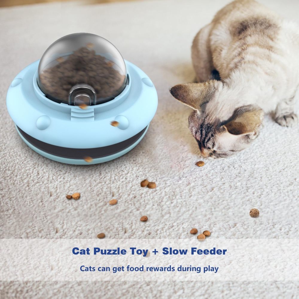 Cat Interactive Treat Dispenser Toy, Food Puzzle Slow Feeder