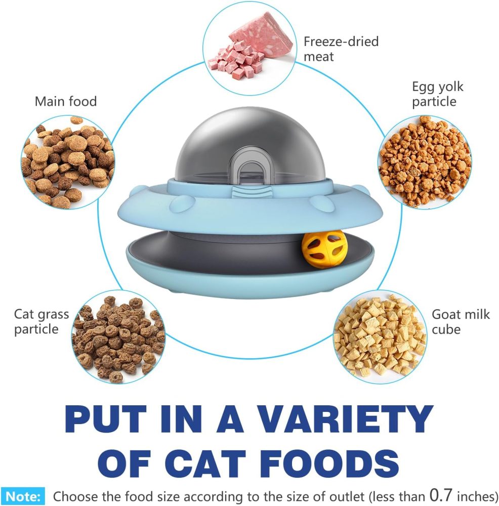 Cat Interactive Treat Dispenser Toy, Food Puzzle Slow Feeder