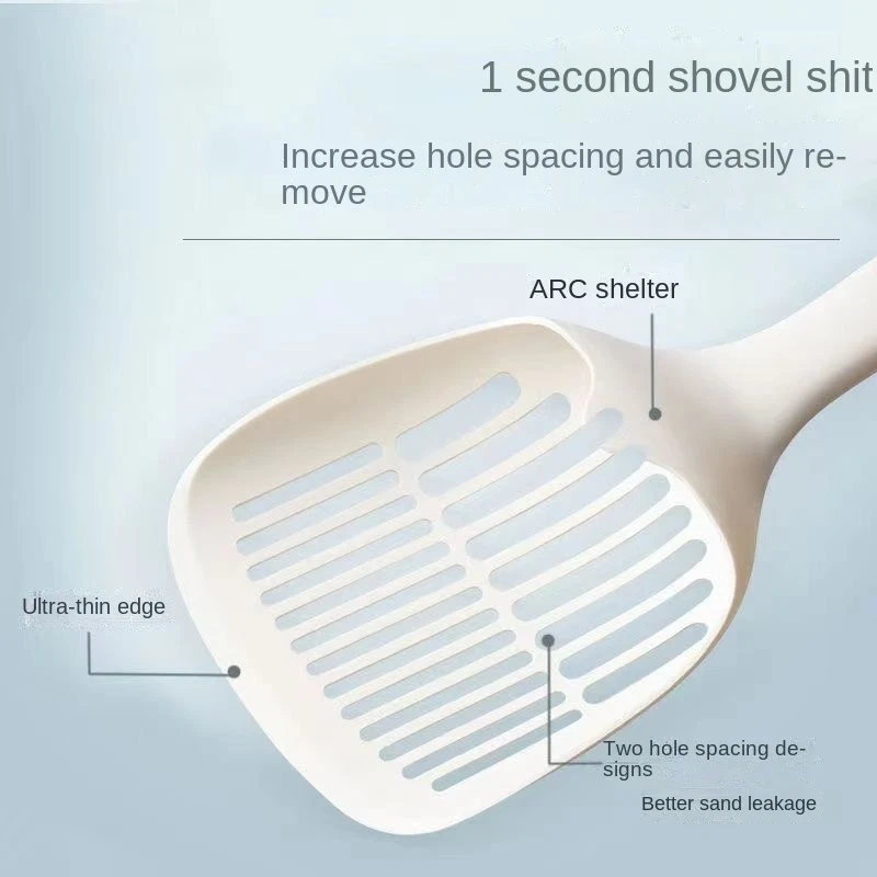 Cat Litter Scoop Plastic Cat Litter Shovel With Base Self Cleaning Cat Litter Shovel Kitten Toilet Clean Tools Pet Poop Shovel