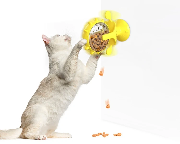 Rarewe Pet Product Cat Dog Food Leak Turntable Toys Ferris Wheel Slowly Food Feeder Toys Interactive Training Toys for Cats Dogs